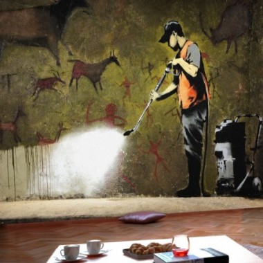 Fotomurale - Banksy - Cave Painting - 350x245