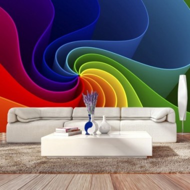 Fotomurale adesivo - Colorful Pinwheel - 343x245