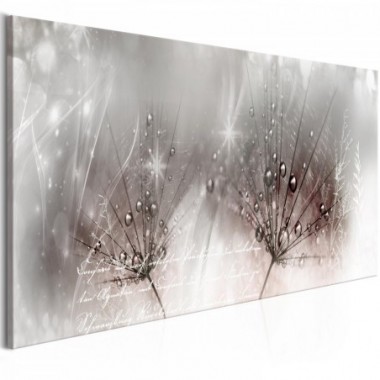 Quadro - Drops of Dew (1 Part) Pink Narrow - 150x50