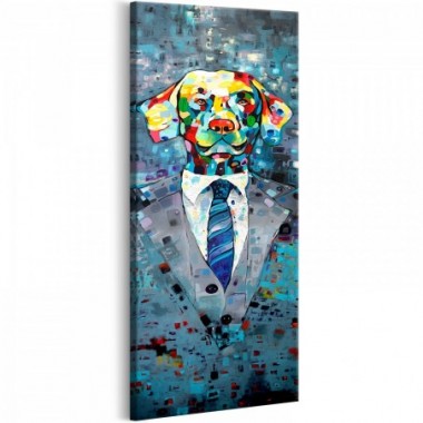 Quadro - Dog in a Suit - 40x120
