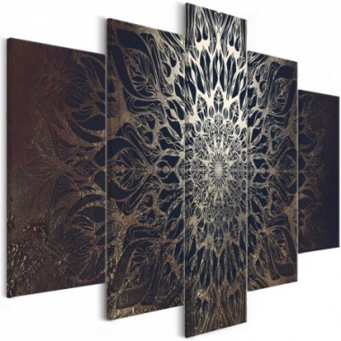 Quadro - Hypnosis (5 Parts) Brown Wide - 100x50