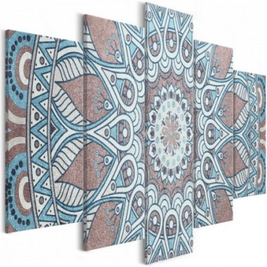 Quadro - Oriental Circle (5 Parts) Wide - 200x100