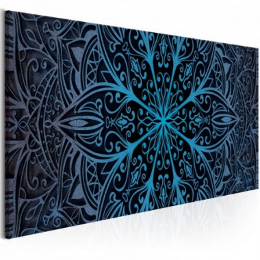 Quadro - Feathers (1 Part) Blue Narrow - 120x40