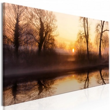 Quadro - Winter Sunset (1 Part) Narrow - 150x50