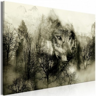 Quadro - Mountain Predator (1 Part) Wide Beige - 90x60