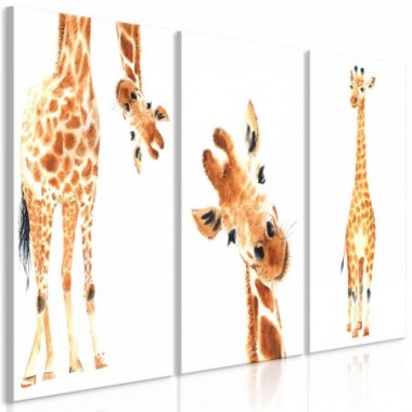 Quadro - Funny Giraffes (3 Parts) - 120x60