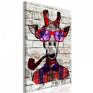 Quadro - Hipster Giraffe (1 Part) Vertical - 80x120