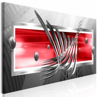 Quadro - Silver Wings (1 Part) Narrow Red - 135x45