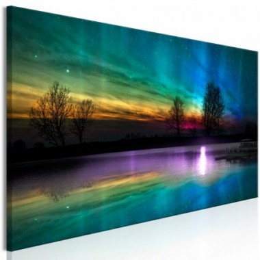 Quadro - Rainbow Aurora (1 Part) Narrow - 150x50