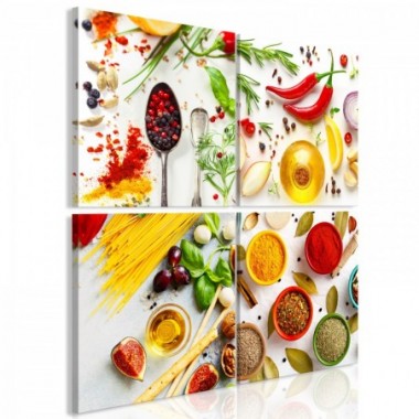 Quadro - Spices of the World (4 Parts) - 80x80