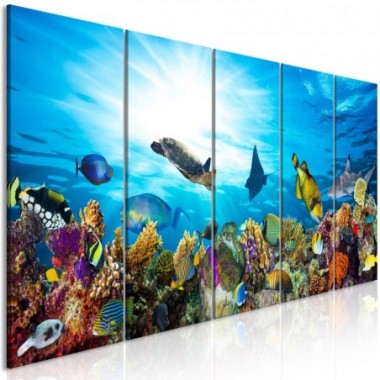 Quadro - Coral Reef (5 Parts) Narrow - 225x90