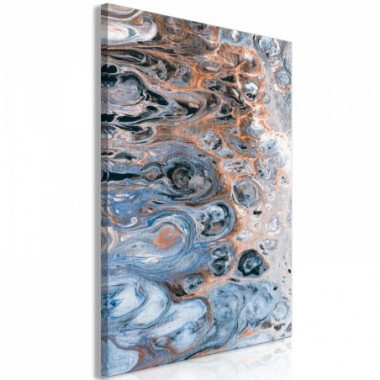 Quadro - Sienna Blue Marble (1 Part) Vertical - 40x60