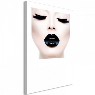 Quadro - Black Lips (1 Part) Vertical - 80x120