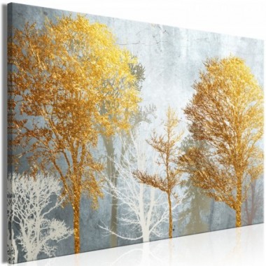 Quadro - Hoarfrost and Gold (1 Part) Wide - 90x60