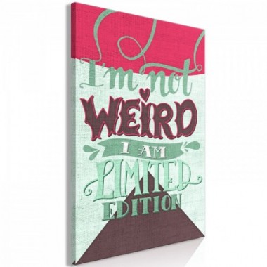 Quadro - I'm Not Weird (1 Part) Vertical - 40x60