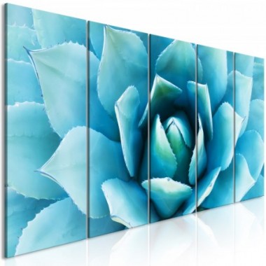 Quadro - Agave (5 Parts) Narrow Blue - 200x80