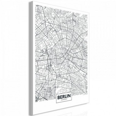 Quadro - Map of Berlin (1 Part) Vertical - 40x60