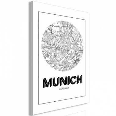 Quadro - Retro Munich (1 Part) Vertical - 80x120