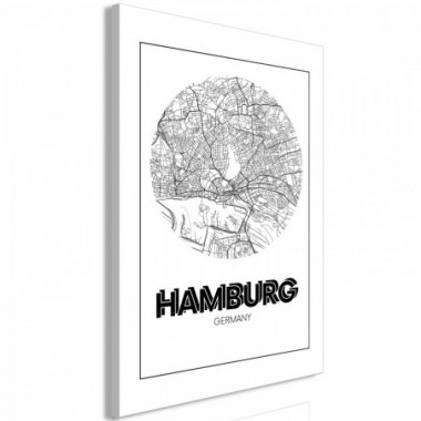 Quadro - Retro Hamburg (1 Part) Vertical - 60x90