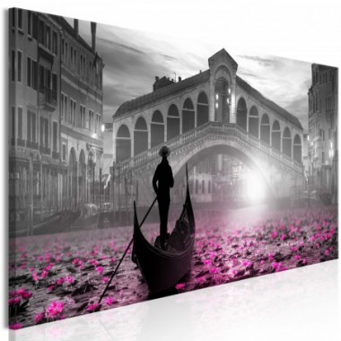 Quadro - Magic Venice (1 Part) Narrow Grey - 135x45