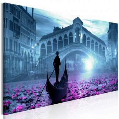 Quadro - Magic Venice (1 Part) Narrow Blue - 135x45