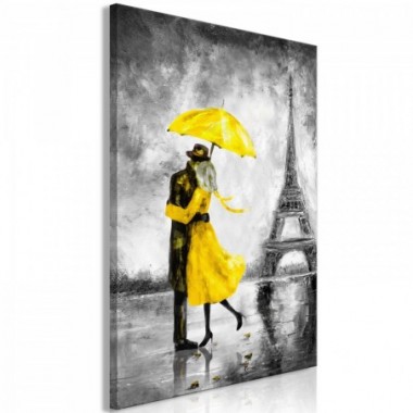 Quadro - Paris Fog (1 Part) Vertical Yellow - 60x90