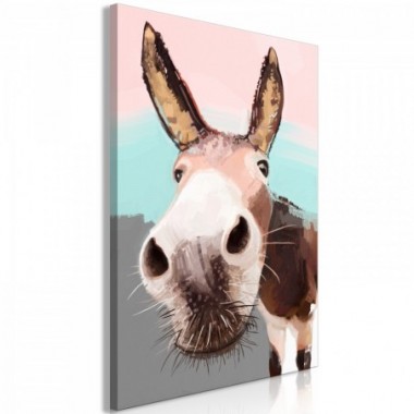 Quadro - Curious Donkey (1 Part) Vertical - 40x60