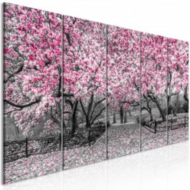 Quadro - Magnolia Park (5 Parts) Narrow Pink - 200x80
