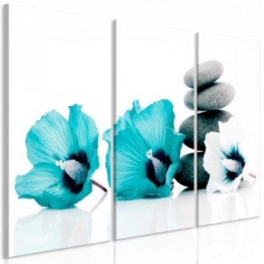 Quadro - Calm Mallow (3 Parts) Turquoise - 90x60