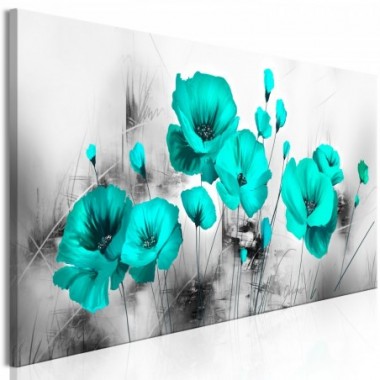 Quadro - Turquoise Meadow (1 Part) Narrow - 150x50