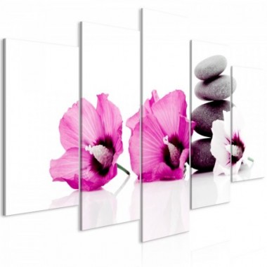 Quadro - Calm Mallow (5 Parts) Wide Pink - 100x50