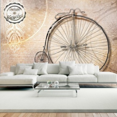 Fotomurale - Vintage bicycles - sepia - 350x245