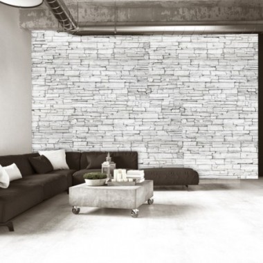 Fotomurale - White Brick - 350x245