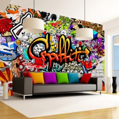 Fotomurale - Colorful Graffiti - 350x245