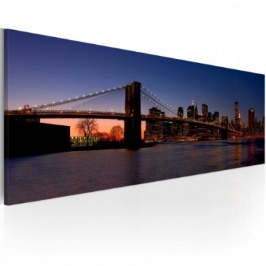 Quadro - Ponte di Brooklyn - panorama - 135x45