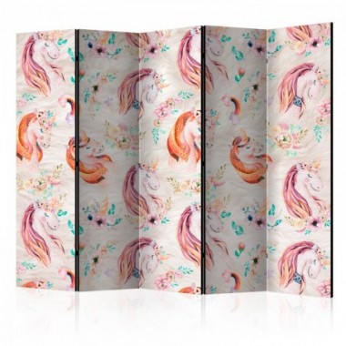 Paravento - Pastel Unicorns II [Room Dividers] -...