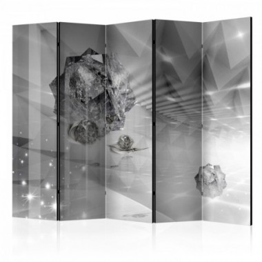 Paravento - Abstract Greyness II [Room Dividers] -...