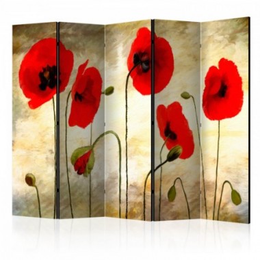 Paravento - Golden Field of Poppies II [Room...
