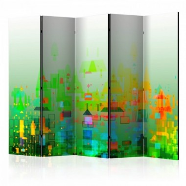 Paravento - Abstract City II [Room Dividers] - 225x172
