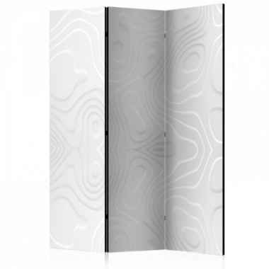 Paravento - Room divider - White waves I - 135x172