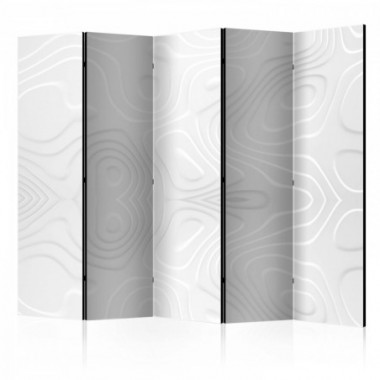 Paravento - Room divider - White waves II - 225x172