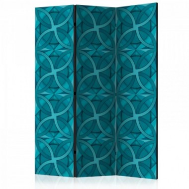 Paravento - Geometric Turquoise [Room Dividers] -...
