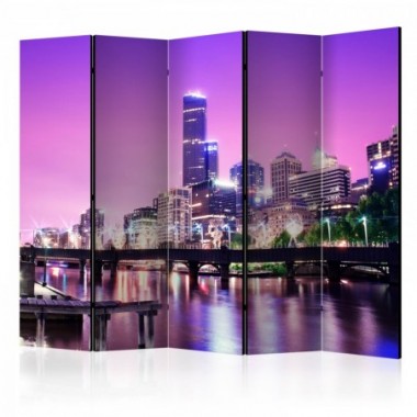 Paravento - Purple Melbourne II [Room Dividers] -...