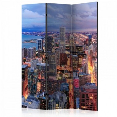 Paravento - Illuminated Chicago [Room Dividers] -...