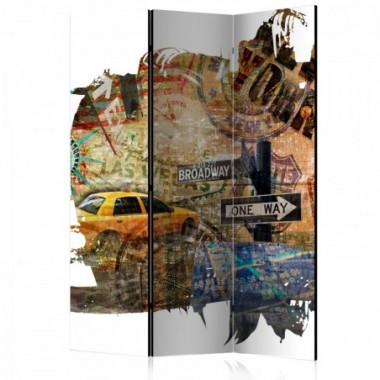 Paravento - New York Collage [Room Dividers] - 135x172