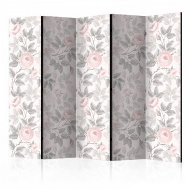 Paravento - Watercolor Roses II [Room Dividers] -...