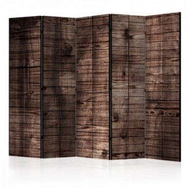 Paravento - Dark Brown Boards II [Room Dividers] -...