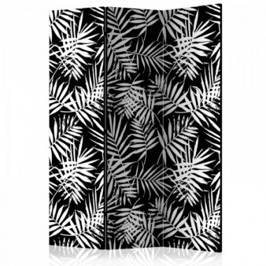 Paravento - Black and White Jungle [Room Dividers] -...