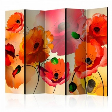 Paravento - Velvet poppies II [Room Dividers] - 225x172