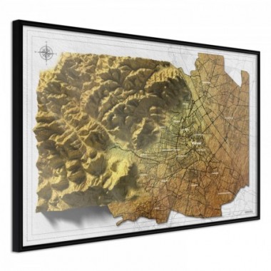 Poster - Isometric Map: Vienna [Poster] - 45x30